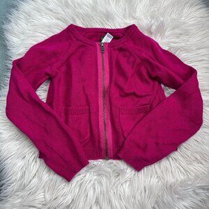Tea Collection zip up sweater cardigan size 7 // 3809
